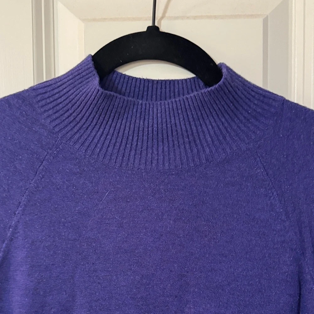LOFT Deep Purple Knit Top